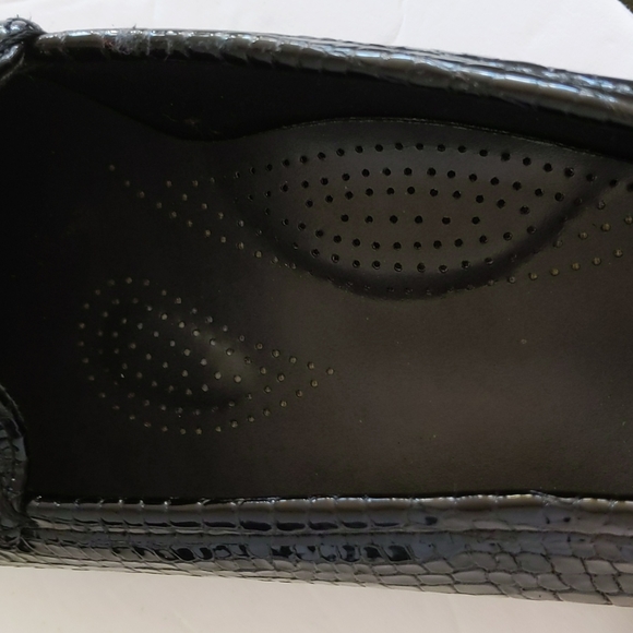 SAS Tripad Patent Leather Crocodile Moccasin Loafer 11.5 Black - Picture 7 of 16